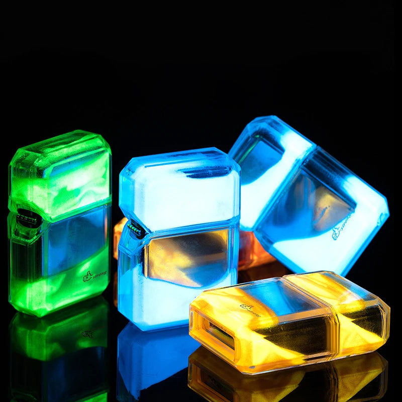 Luminous Quicksand Metal Lighter – Aesthetic Glow and Flow for Every Spark