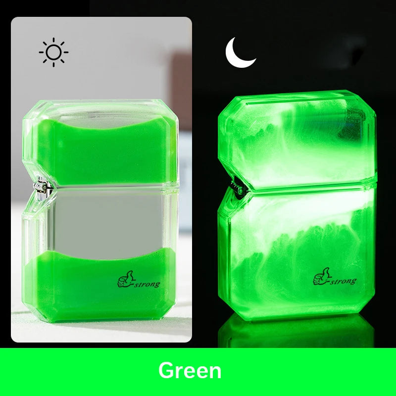 Luminous Quicksand Metal Lighter – Aesthetic Glow and Flow for Every Spark