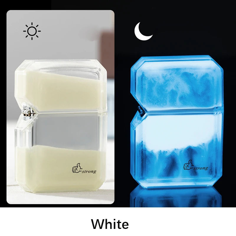 Luminous Quicksand Metal Lighter – Aesthetic Glow and Flow for Every Spark